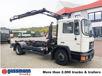 Kamion s kukastom dizalicom, Kamion s kranom MAN 14.152 F 4x2 BB mit Kran Hiab 060-2: slika Kamion s kukastom dizalicom, Kamion s kranom MAN 14.152 F 4x2 BB mit Kran Hiab 060-2 Kamion s kukastom dizalicom, Kamion s kranom MAN 14.152 F 4x2 BB mit Kran Hiab 060-2: slika Kamion s kukastom dizalicom, Kamion s kranom MAN 14.152 F 4x2 BB mit Kran Hiab 060-2
