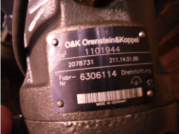 Motor okretanja za Građevinski strojevi O&K 2078731 -: slika Motor okretanja za Građevinski strojevi O&K 2078731 -