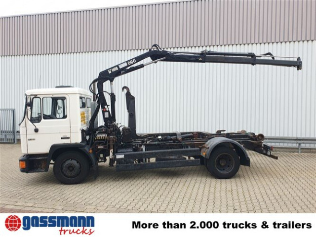 Kamion s kukastom dizalicom, Kamion s kranom MAN 14.152 F 4x2 BB mit Kran Hiab 060-2: slika Kamion s kukastom dizalicom, Kamion s kranom MAN 14.152 F 4x2 BB mit Kran Hiab 060-2 Kamion s kukastom dizalicom, Kamion s kranom MAN 14.152 F 4x2 BB mit Kran Hiab 060-2: slika Kamion s kukastom dizalicom, Kamion s kranom MAN 14.152 F 4x2 BB mit Kran Hiab 060-2