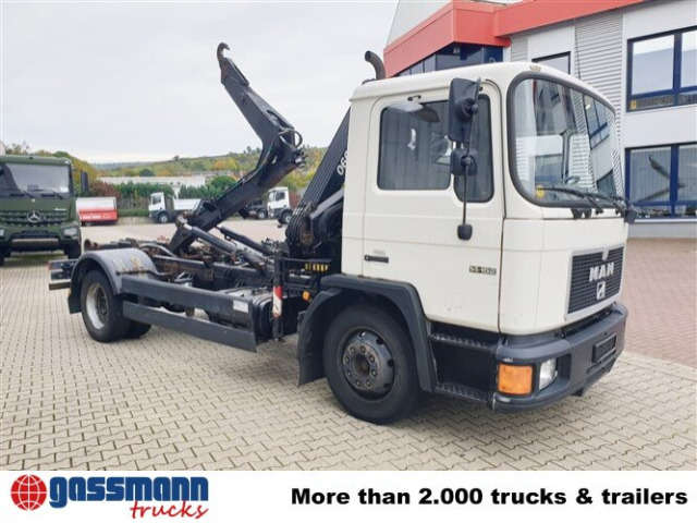 Kamion s kukastom dizalicom, Kamion s kranom MAN 14.152 F 4x2 BB mit Kran Hiab 060-2: slika Kamion s kukastom dizalicom, Kamion s kranom MAN 14.152 F 4x2 BB mit Kran Hiab 060-2 Kamion s kukastom dizalicom, Kamion s kranom MAN 14.152 F 4x2 BB mit Kran Hiab 060-2: slika Kamion s kukastom dizalicom, Kamion s kranom MAN 14.152 F 4x2 BB mit Kran Hiab 060-2