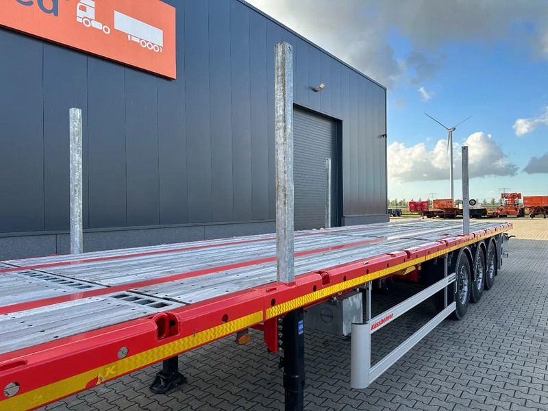 Novi Poluprikolica plato/ Otvoreni sanduk Kässbohrer NEU Heavy-Duty Platform, Heckbündig, Twistlocks (1x 40FT / 2x 20FT), ADR (EX/II, EX/III, FL, AT), Rungtasschen, Scheibebremsen: slika Novi Poluprikolica plato/ Otvoreni sanduk Kässbohrer NEU Heavy-Duty Platform, Heckbündig, Twistlocks (1x 40FT / 2x 20FT), ADR (EX/II, EX/III, FL, AT), Rungtasschen, Scheibebremsen