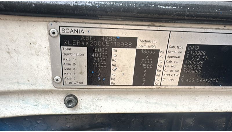 Zakup Scania R 420 (FOR PARTS / ENGINE RUNNING AND TRUCK DRIVING / MANUAL GEARBOX) Scania R 420 (FOR PARTS / ENGINE RUNNING AND TRUCK DRIVING / MANUAL GEARBOX): slika Zakup Scania R 420 (FOR PARTS / ENGINE RUNNING AND TRUCK DRIVING / MANUAL GEARBOX) Scania R 420 (FOR PARTS / ENGINE RUNNING AND TRUCK DRIVING / MANUAL GEARBOX)