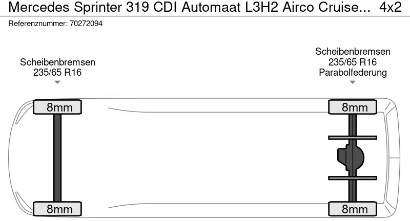 Novi Furgon Mercedes-Benz Sprinter 319 CDI Automaat L3H2 Airco Cruise Camera Maxi L3 15m3 Airco Cruise control: slika Novi Furgon Mercedes-Benz Sprinter 319 CDI Automaat L3H2 Airco Cruise Camera Maxi L3 15m3 Airco Cruise control