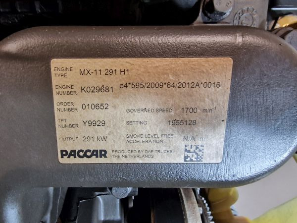 Motor za Kamion DAF MX-11 291 H1 Truck Spec Engine (Truck): slika Motor za Kamion DAF MX-11 291 H1 Truck Spec Engine (Truck)