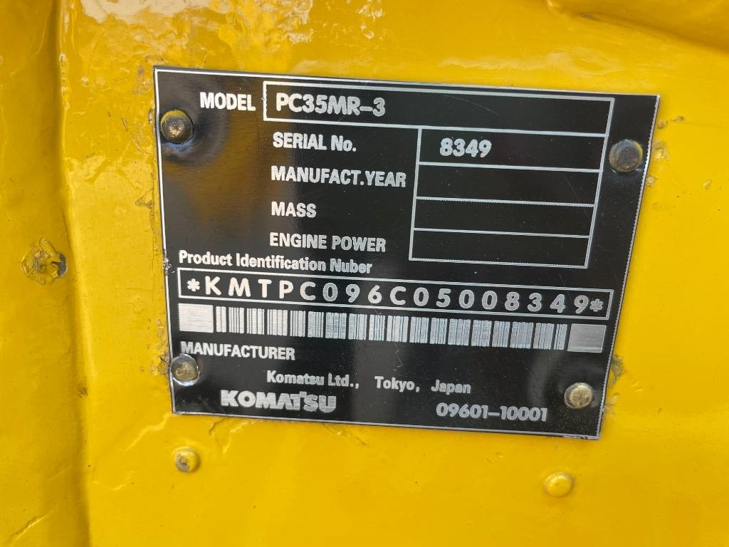 Mini bager Komatsu PC 35: slika Mini bager Komatsu PC 35