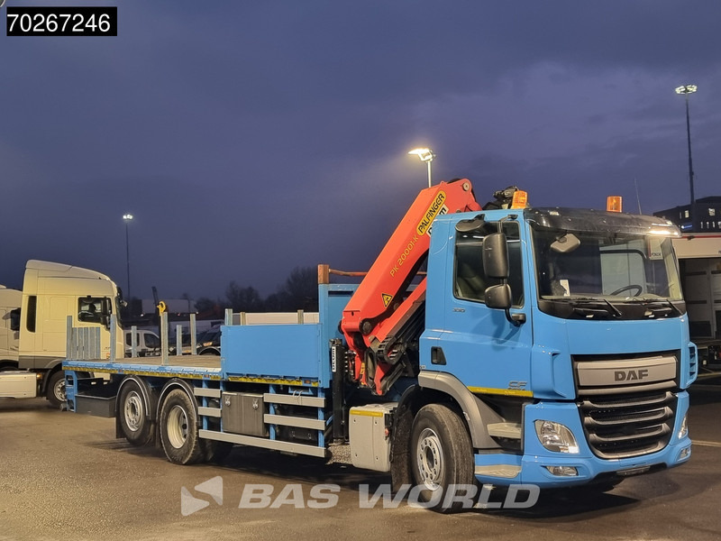 Kamion s otvorenim sandukom, Kamion s kranom DAF CF 330 6X2 Palfinger PK20001 Kran Crane Rotator Lift+Lenkachse Euro 6: slika Kamion s otvorenim sandukom, Kamion s kranom DAF CF 330 6X2 Palfinger PK20001 Kran Crane Rotator Lift+Lenkachse Euro 6