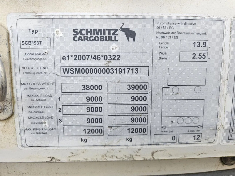 Poluprikolica s ceradom Schmitz Cargobull SCB S3T - 4.30 HIGH: slika Poluprikolica s ceradom Schmitz Cargobull SCB S3T - 4.30 HIGH